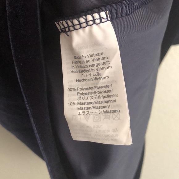 Madewell Velvet Ruffle Sleeve Top Navy Size S - Picture 6 of 7